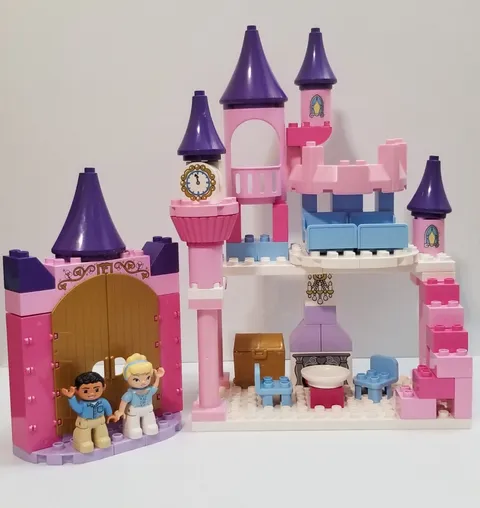 LEGO Duplo Cinderella Castle Disney Princess 6154 Near Complete Substiute Prince