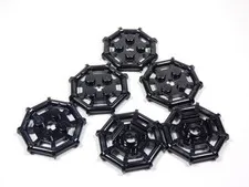 LEGO 6 Black 2x2 Plate Octagonal Bar Frame S0