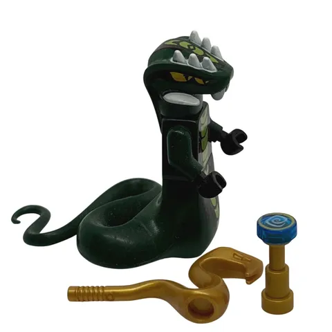 LEGO Ninjago Acidicus Minifigure njo066 Set 9450 Venomari Snake General Staff