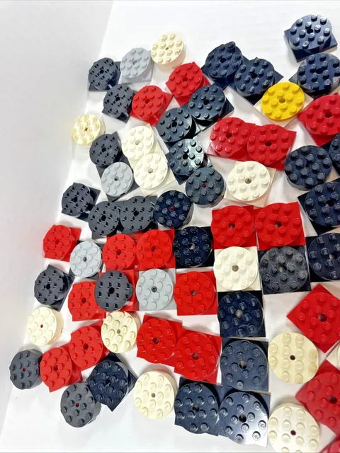 Lego Lot Of 75 Spinners / 4x4 / Cannon Base / Turn Table  - FREE SHIPPING