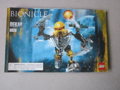 Lego Building Instructions Instruction Bionicle 8930 Decar