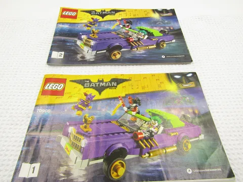 LEGO Instruction Manuals Lot of 2 – Batman 70906 (Manual 1 & Manual 2)