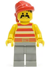 LEGO: Pirate Red White Stripes (pi044)