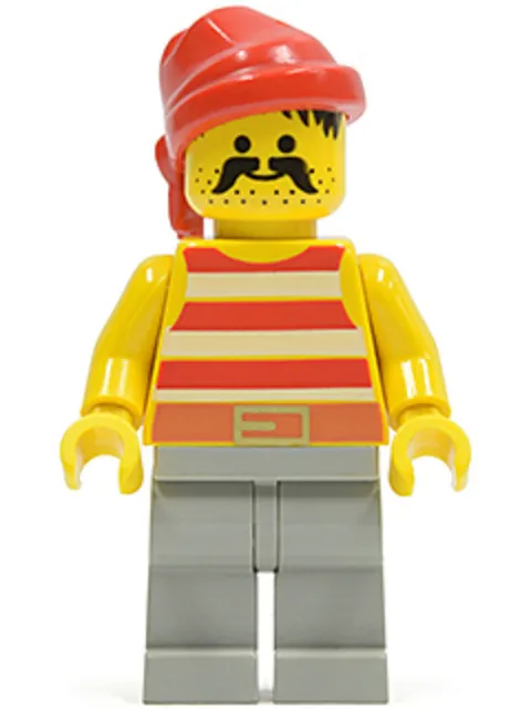 LEGO: Pirate Red White Stripes (pi044)