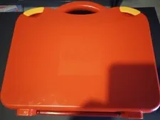 Lego case with assorted pieces