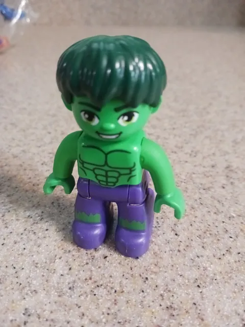 Lego Duplo Figure MARVEL Superhero HULK Green Purple