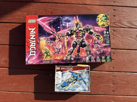 LEGO NINJAGO 71772 The Crystal King NEW Sealed + BONUS 71784 Jay’s Lightning Jet