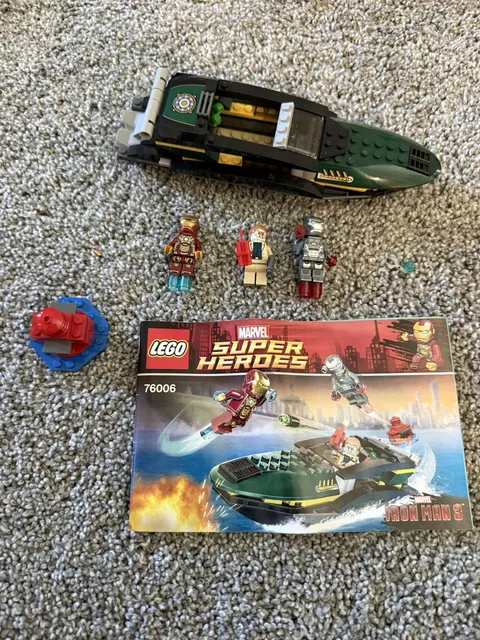 LEGO 76006 Iron Man: Extremis Sea Port Battle, With Minifigures & Instructions