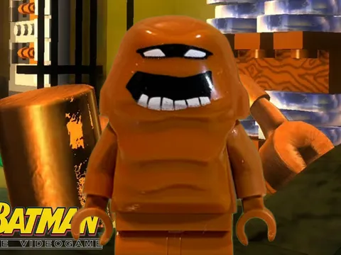 Lego Batman Game Custom Clayface Minifigure Pad Printed with extra face RARE!!!