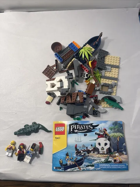 LEGO Pirates 70411 Treasure Island w/ Mini-Figs & Manual As-Is Parts