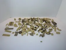LEGO Mixed Bricks and Pieces Lot Of Over 220 Pieces Shades Of Tan And Beige