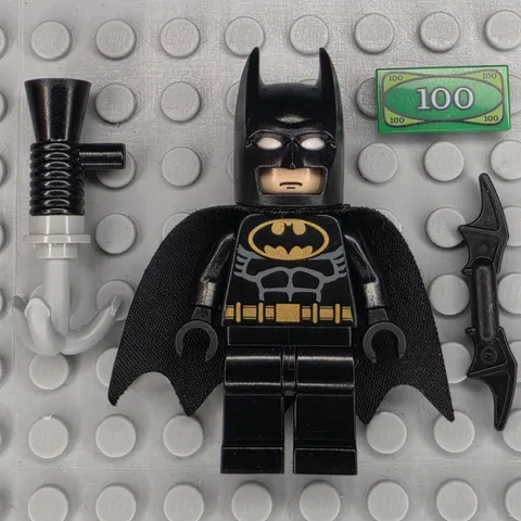 Lego Batman DC Minifigure BAT002 Batman Black Suit Black Mask