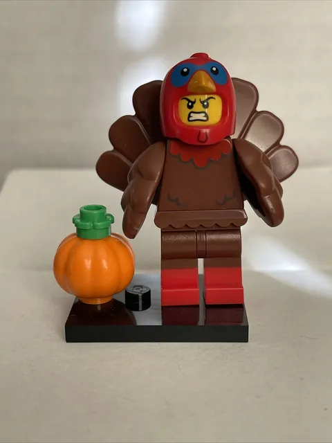 LEGO Minifigure Turkey Costume - With Pumpkin Series 23 Holiday