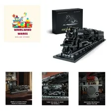 Nifeliz 1225 Steam Train Model - Interlocking Building Toy for Adults, 1593 PCS