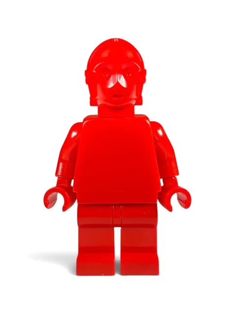 OFFICIAL LEGO - Star Wars C-3PO - Red Monochrome Prototype Minifigure - RARE