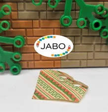 ( S12 / 14 / 6) LEGO 90542pb01 Minifigure Poncho Half Cloth Terra Cotta Pattern