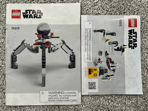 LEGO® Star Wars 75372 Clone Trooper & Battle Droid Pack Instruction Manuals Only