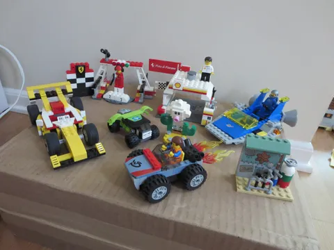 Mixed Lot of Lego Commplete/Partial Builds from Various Sets Vehicles and More