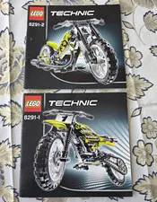 LEGO Technic Building Instructions 8291 Dirt Bike Booklets 1 & 2 DE/EN/FR/NL