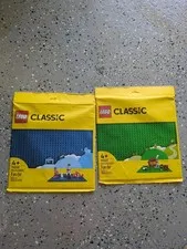Lot Of 2 New Sealed LEGO Baseplate 11025, 11023 Green And Blue