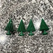 Lego Tree Lot Of 4 Pine Trees 1 Has Dmg See Pics Three Of The Trees Are Vintage