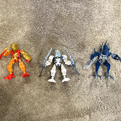 LEGO Bionicle Stars Buildable Action Figure Lot of 3 (Fully complete)
