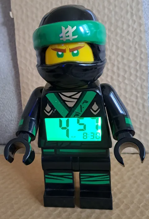 LEGO Ninjago Masters of Spinjitzu Lloyd 9" Figure Digital Alarm Clock Tested