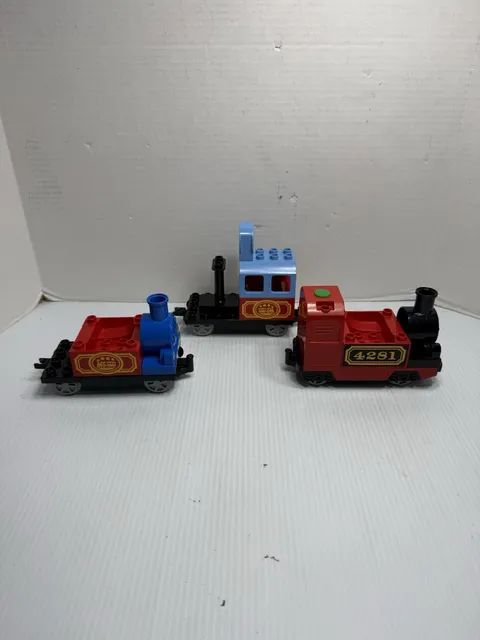 Lot Of 3 LEGO DUPLO Push & Go Train Wagon 4281 Toy Untested Incomplete “ AS IS”