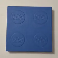 LEGO Blue & White Notebook/Journal w/ Lined Pages, Pen Included