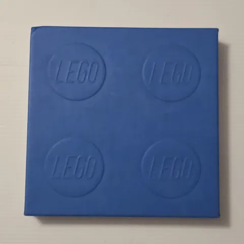 LEGO Blue & White Notebook/Journal w/ Lined Pages, Pen Included
