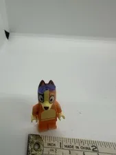 LEGO Bluey Orange Dog Minifigure Animal Character with Blue Goggles, Plastic