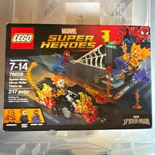 New! LEGO Marvel Super Heroes 76058 Spider-Man Ghost Rider Team-up Set 217 pcs