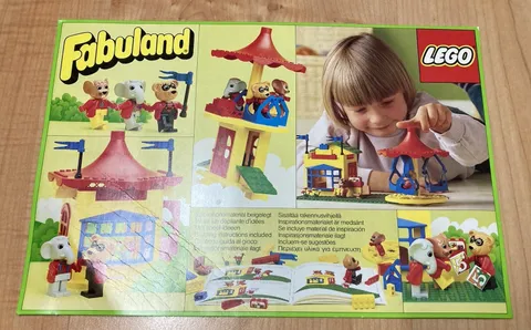 Vintage Lego Fabuland 3668 Merry-Go-Round with Ticket Complete /with Instructions