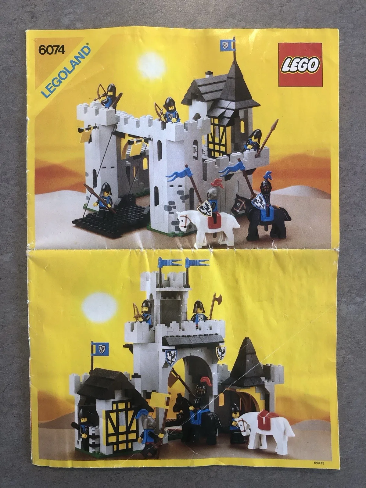 LEGO Castle System 6074 Black Falcon’s Fortress Instructions Only