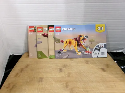 Lot Of 4 Assorted Lego Creator  Manuals 31112