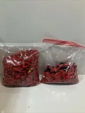 LEGO - Bricks  Pieces - RED - ASSORTED PCS - 2.5 Lbs +