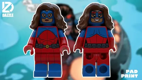 LEGO DC Comics Dazzle Brick Custom Comic Atomica Pad Printed Minifigure NEW