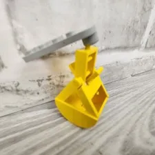 LEGO Vintage Yellow Crane Grab Jaws Bucket w/ Handle & Spring 3492c01