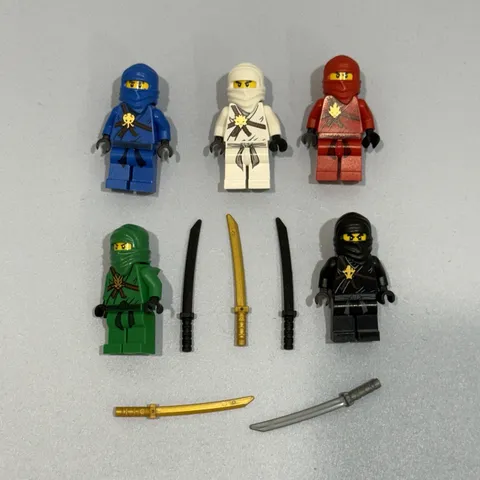 LEGO Ninjago The Golden Weapons Minifigure Lot Kai Cole Jay Zane + Custom Lloyd