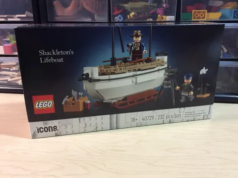 New Sealed Retired Lego Icons #40729 Shackleton's Lifeboat 18+ Endurance Ernest