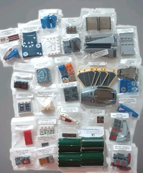 Sorted LEGO Star Wars Decorated Sticker Parts Ep 1, 4/5/6 • Clone Wars • #7930