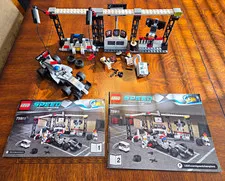 LEGO Speed Champions 75911 McLaren Mercedes Pit Stop 340pc 2015 w/ Manual