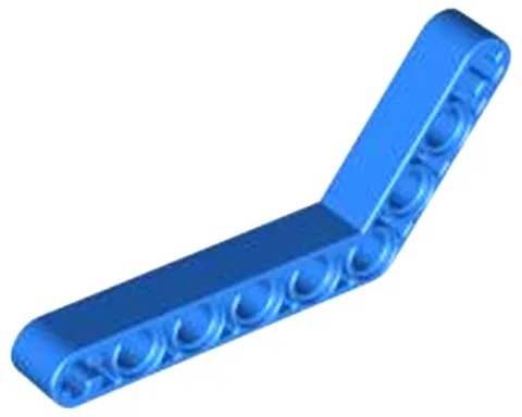 Lego Blue TECHNIC Liftarm Modified Bent Thick 1 x 9 (6 - 4) Part 6629 T1