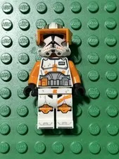 Lego Clone Trooper Commander Cody 75337 Orange Visor Helmet Star Wars Minifigure