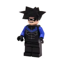 LEGO Batman 1 2006 Nightwing Custom Minifigure PAD PRINTED Bat015 (7785)