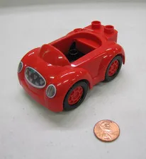 Lego Duplo RED SPORTS CAR Disney Vehicle for MICKEY MOUSE Mickey House