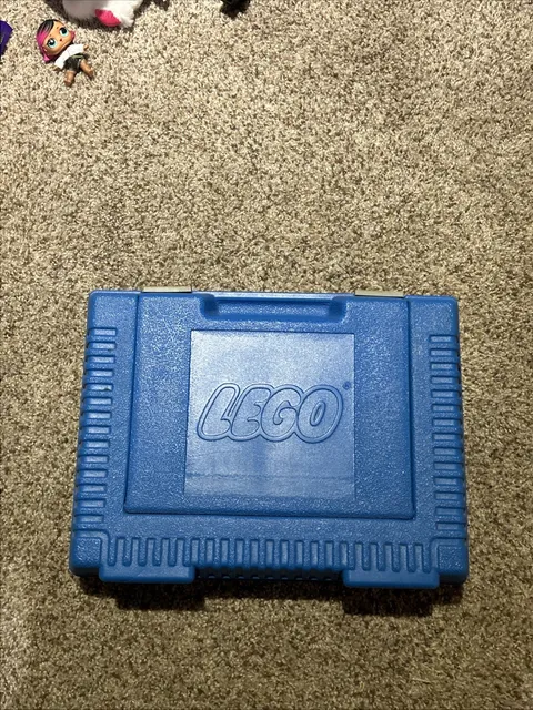 Vintage 1985 Blue LEGO Case Snap Together Storage Box GOOD CONDITION 