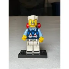 LEGO Video Game Guy Minifigure Series 12 CMF col12-11 Blue Sweater Vest Backpack