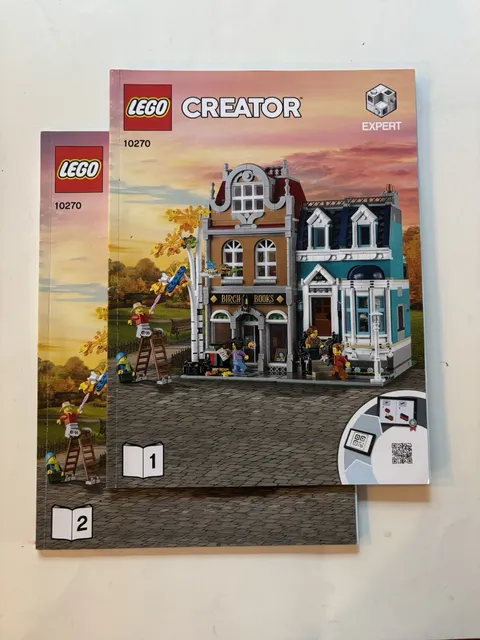 LEGO Creator: Bookshop (10270) Complete with Manual & Minifigures. Read.