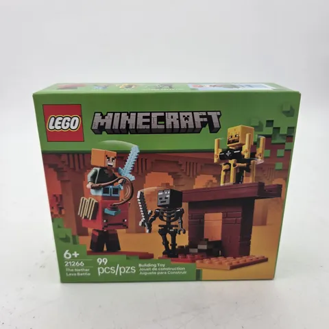 LEGO Minecraft The Nether Lava Battle Toy and Playset - Building Minecraft Toy